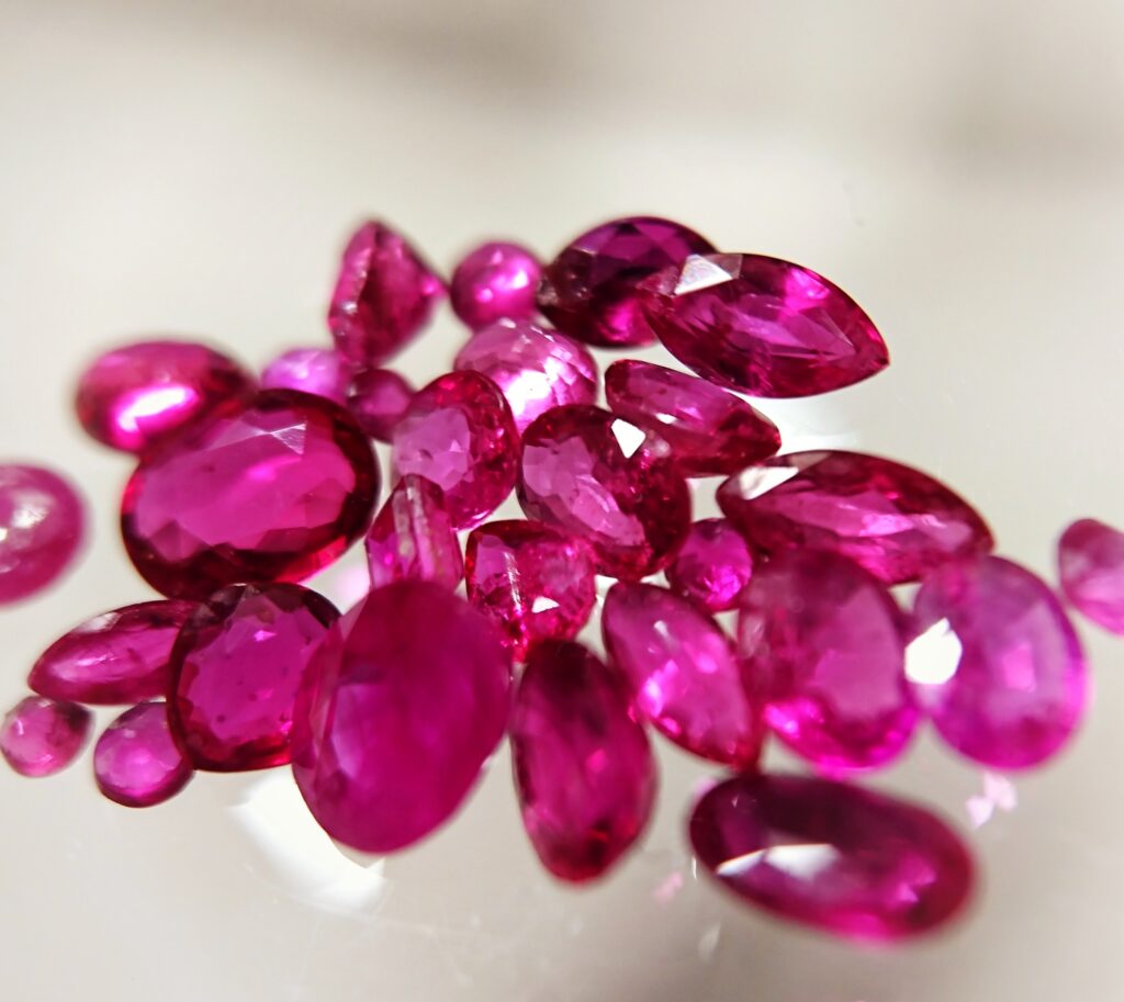 Gemstone Rubies July's stone birthstone Pink Gemstones