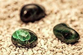 green precious stones